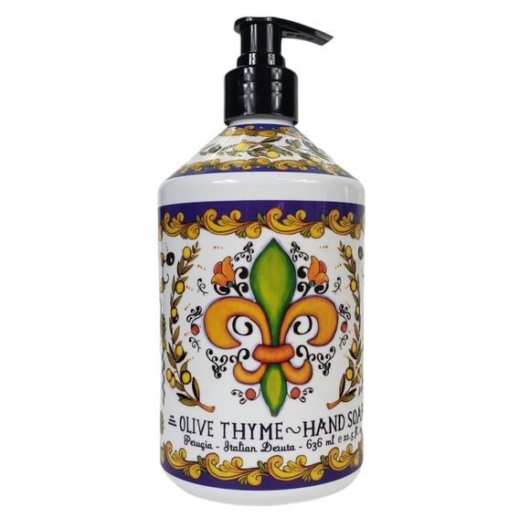 Home and Body Co Bath Italian Deruta Olive Thyme Hand Soap 25 Fl Oz